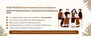 NURS FPX 4065 Assessment 1 Conference Call Scheduling and Notes